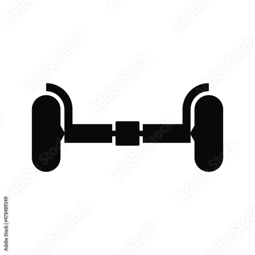 Hoverboard icon.  balancing scooter sign. Vector illustration