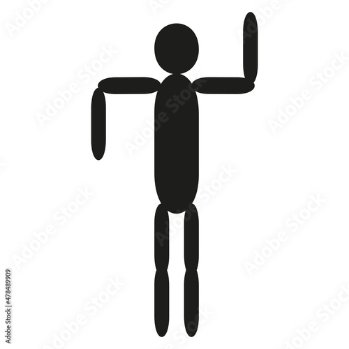 A jpeg illustration of a figure isolated on transparent background. Designed for web concepts, templates, prints