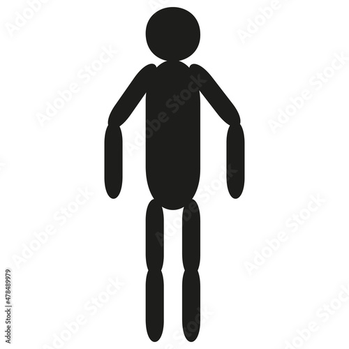 A jpeg illustration of a figure isolated on transparent background. Designed for web concepts, templates, prints