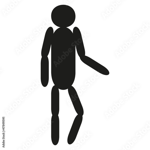 A jpeg illustration of a figure isolated on transparent background. Designed for web concepts, templates, prints