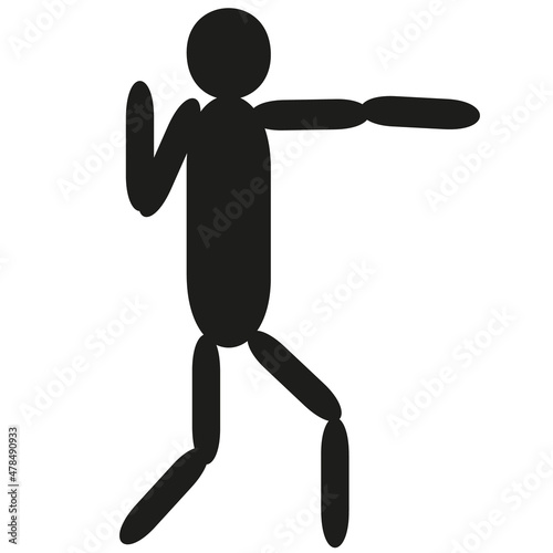 A jpeg illustration of a figure isolated on transparent background. Designed for web concepts, templates, prints