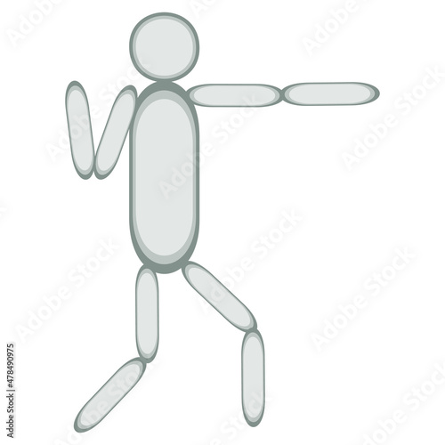 A jpeg illustration of a figure isolated on transparent background. Designed for web concepts, templates, prints