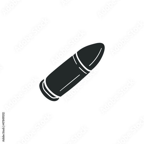 Valokuva Bullet Icon Silhouette Illustration