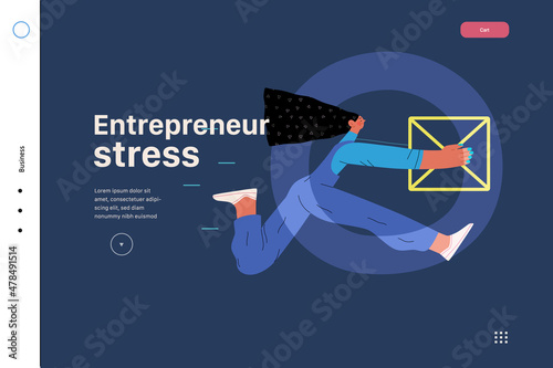 Startup illustration, website landing template. Concept of building new business