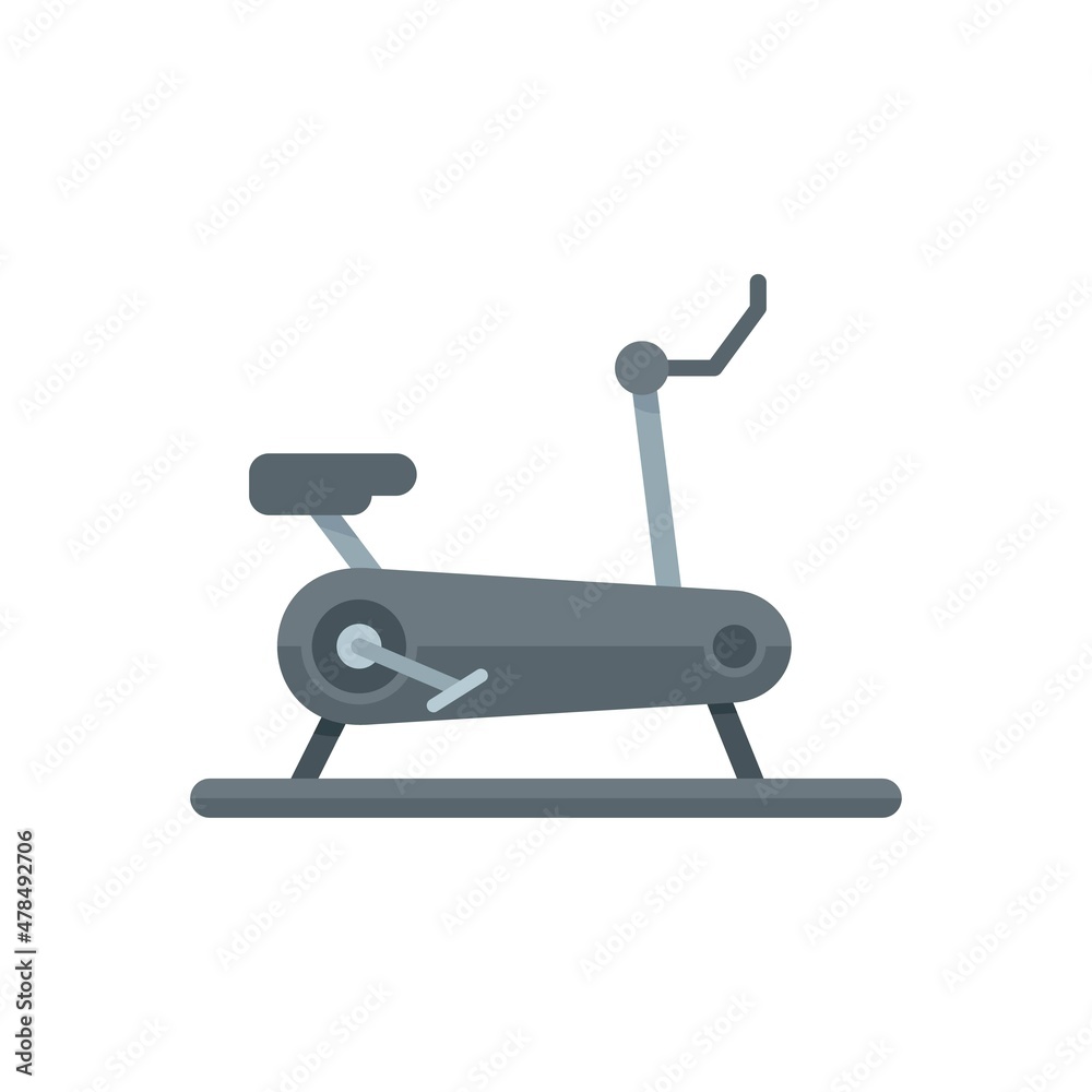 Indoor exercise bike icon flat isolated vector Indoor exercise bike icon flat isolated vector