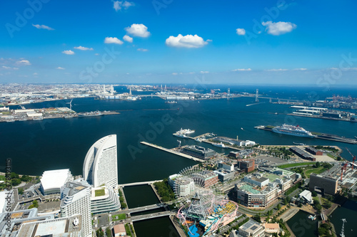 神奈川県横浜市 横浜ランドマークタワー展望台からの眺め