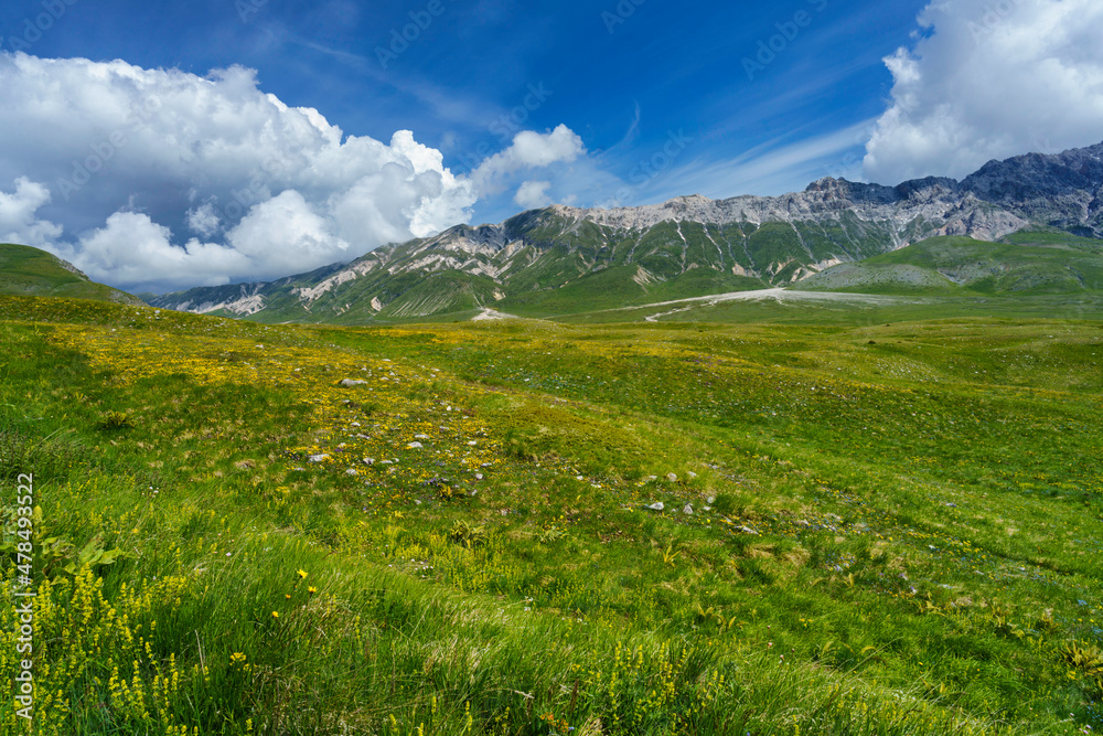 Mountain landscape at Gran Sasso Natural Park, in Abruzzo, Italy Mountain landscape at Gran Sasso Natural Park, in Abruzzo, Italy