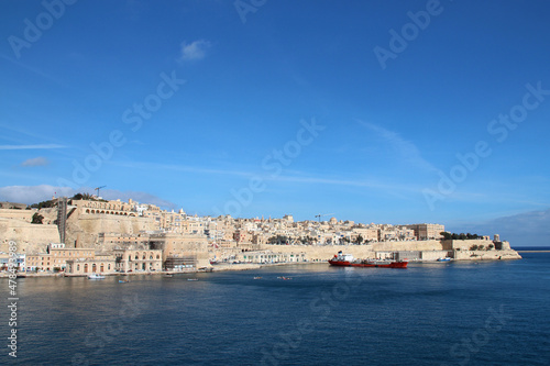 Fototapeta Naklejka Na Ścianę i Meble -  valletta and mediterranean littoral in malta 