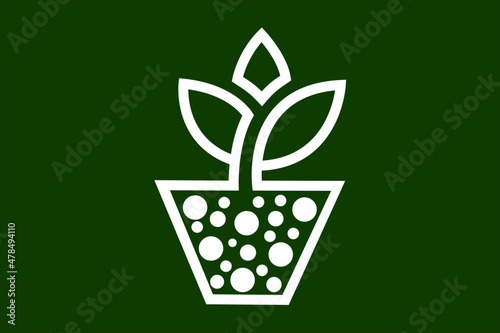 ornamental plants in pots logo 