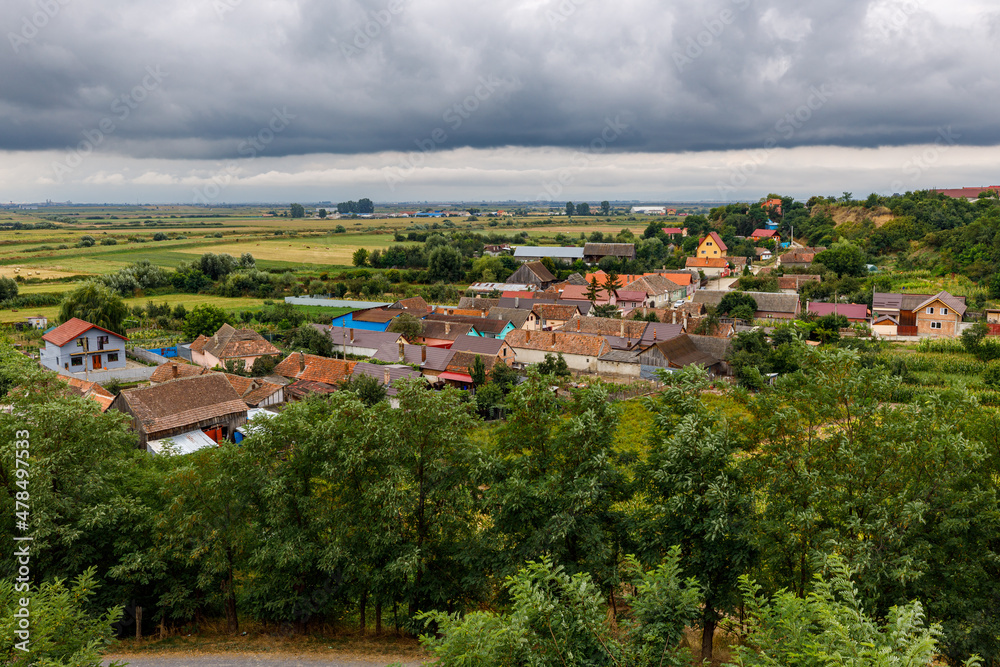 The village of Feldiora Marienburg in Romania	