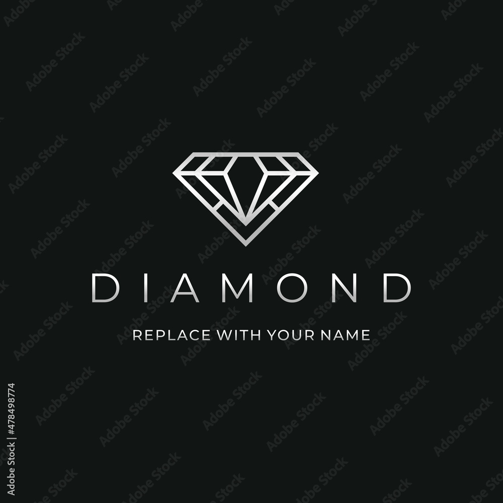 Diamond logo with black background Diamond logo with black background