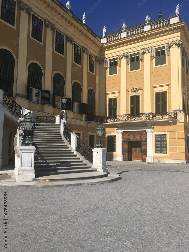 Stairs in Shenbrunn palace, Wien, Austria 