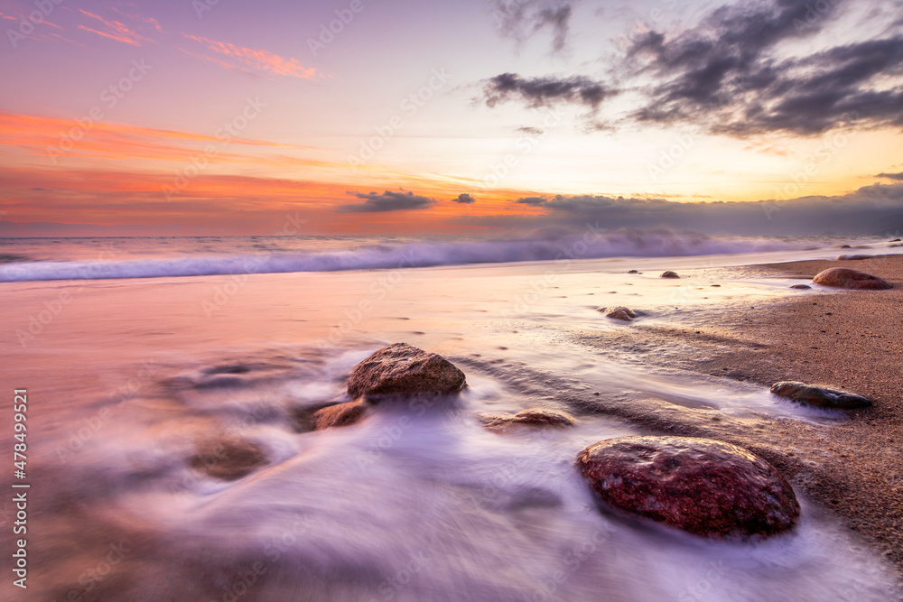 Sunset Ocean Landscape Seascape High Resolution