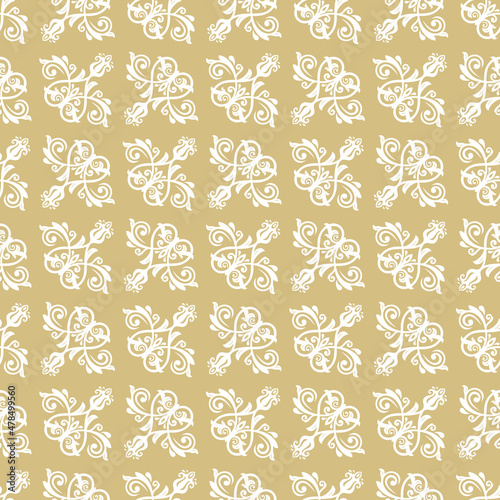 Orient vector classic pattern. Seamless abstract background with diagonal white vintage elements. Orient background. Ornament for wallpapers and packaging