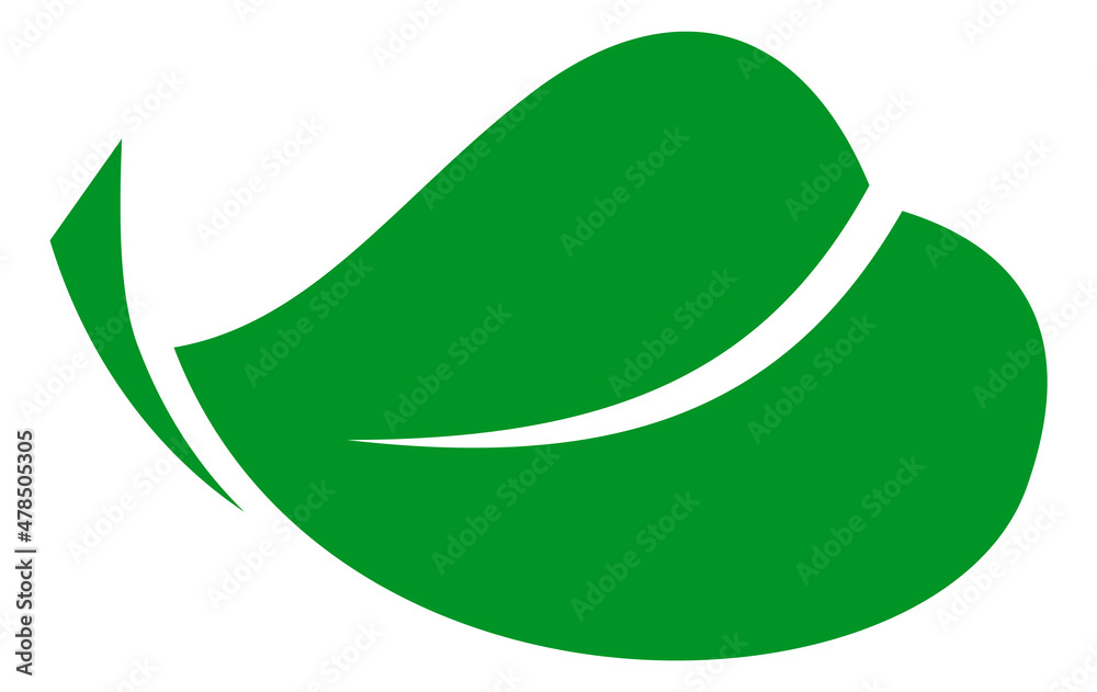 Eco sign. Green leaf icon. Clean ecology symbol Eco sign. Green leaf icon. Clean ecology symbol