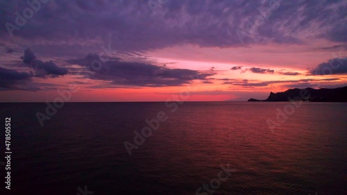 Crimea_Sudak - beach_sunset_boat_07