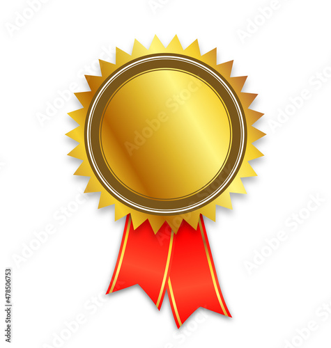 blank gold document award certificate seal