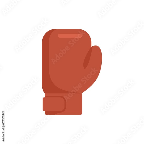 Boxing glove icon flat isolated vector