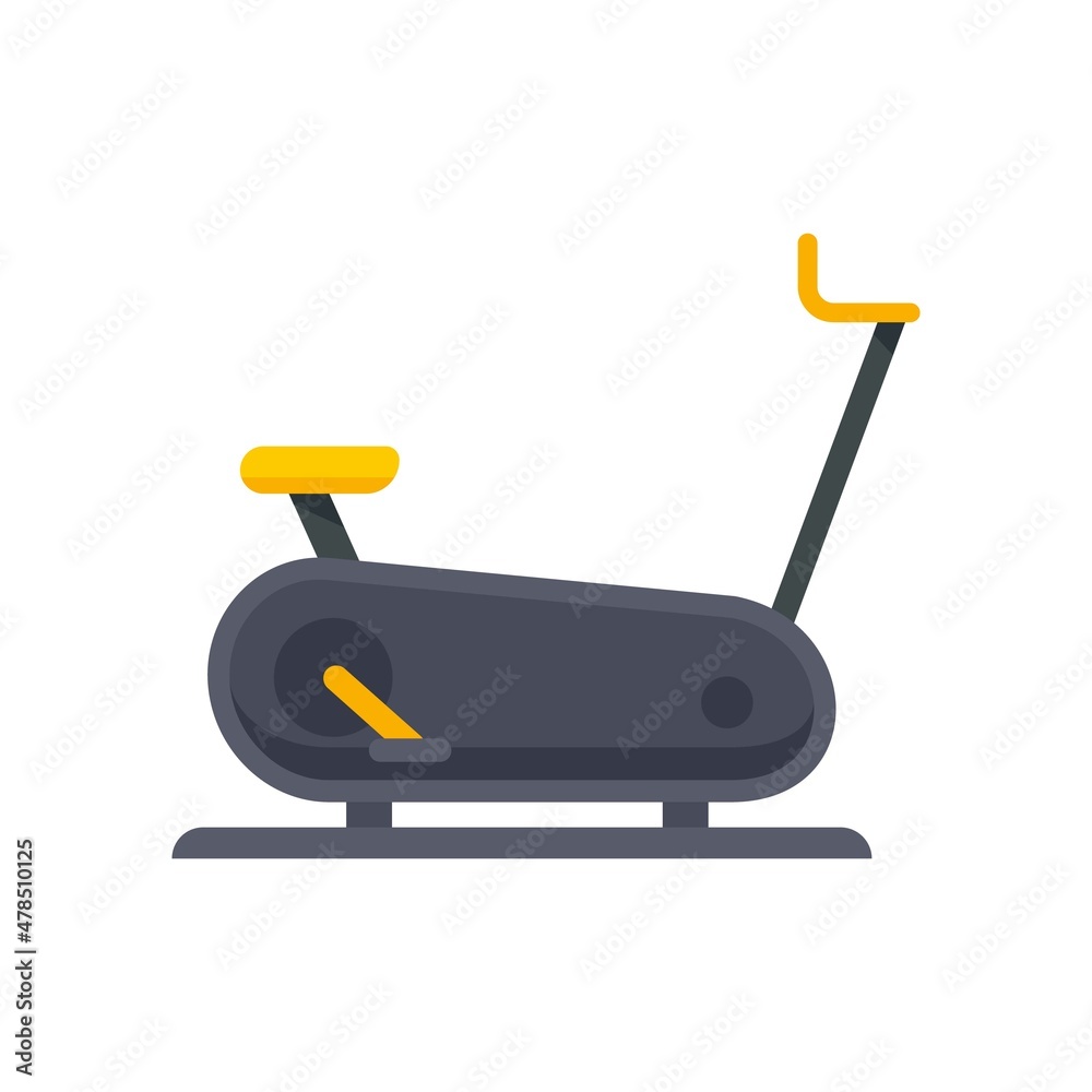 Exercise bike icon flat isolated vector Exercise bike icon flat isolated vector