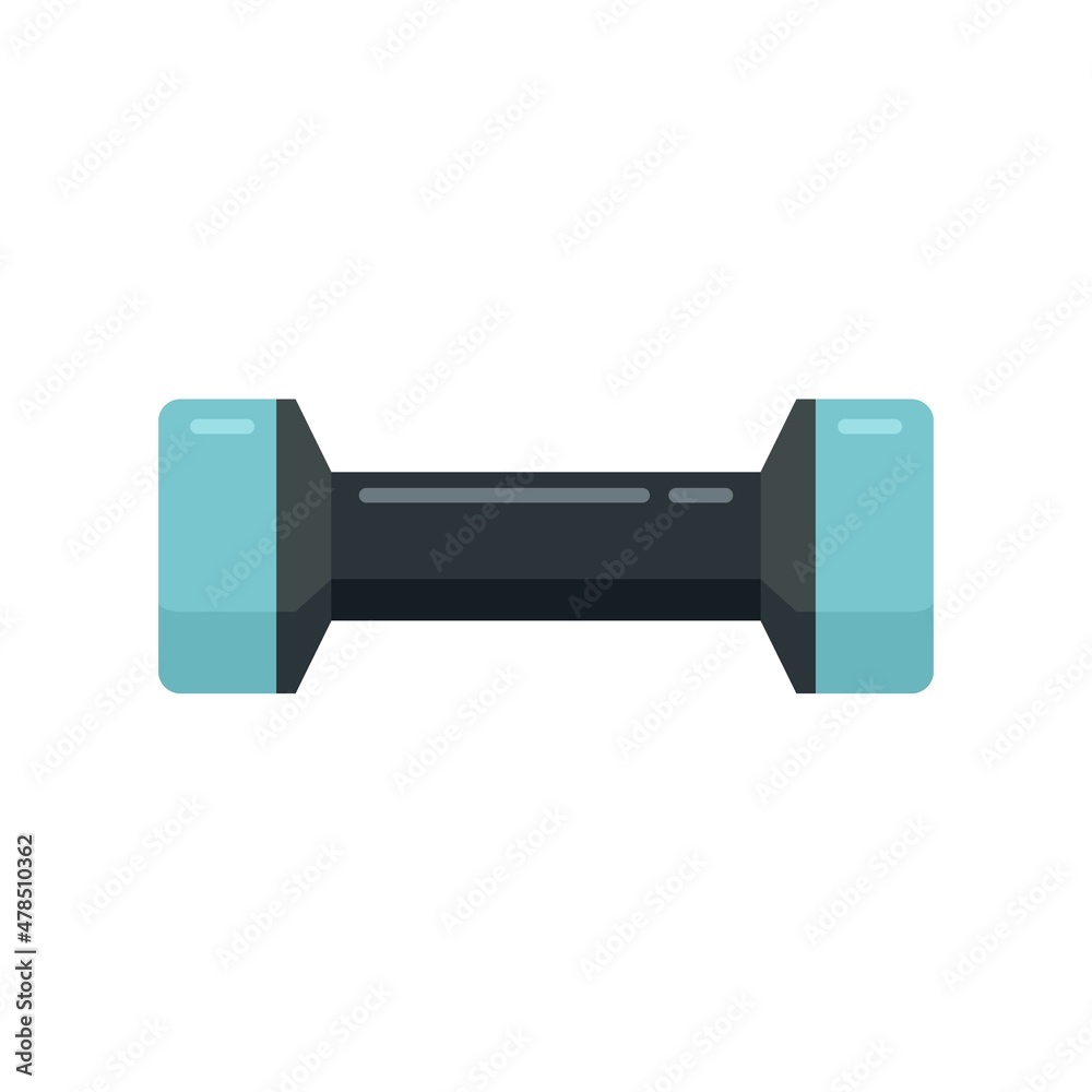 Gym dumbbell icon flat isolated vector Gym dumbbell icon flat isolated vector