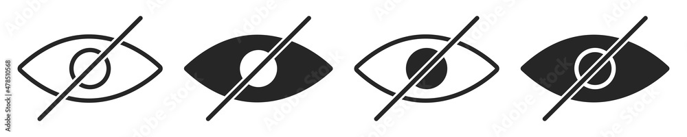 Set of sensitive content signs. Censored symbol or sensitive content. Inappropriate content, inappropriate photo or video. Concept censored only adult, eye icon. Vector. Set of sensitive content signs. Censored symbol or sensitive content. Inappropriate content, inappropriate photo or video. Concept censored only adult, eye icon. Vector.