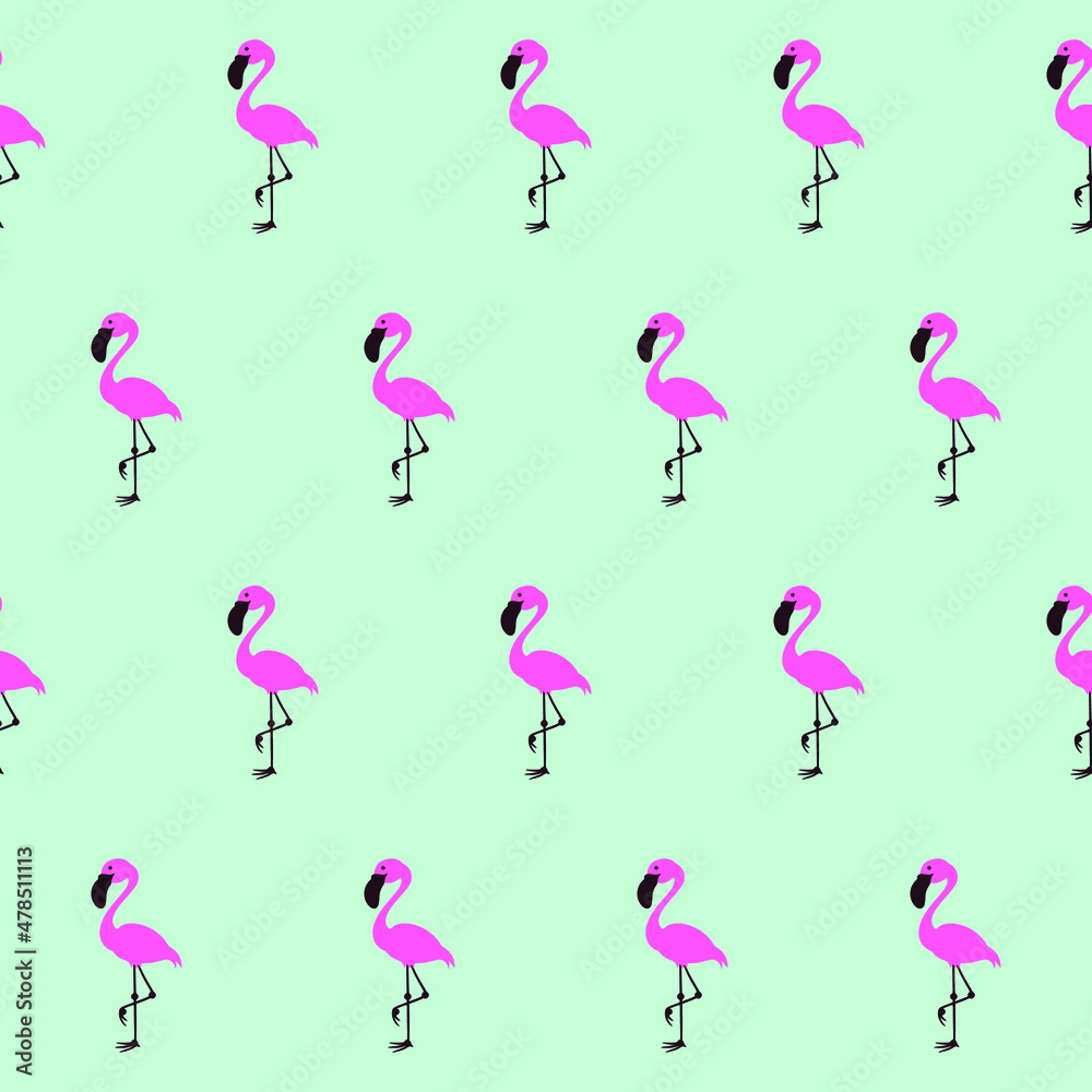 Flamingo seamless vector pattern background Flamingo seamless vector pattern background