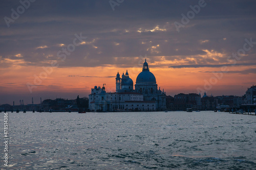 View to Basilica di Santa Maria della Salute, Venice, Italy