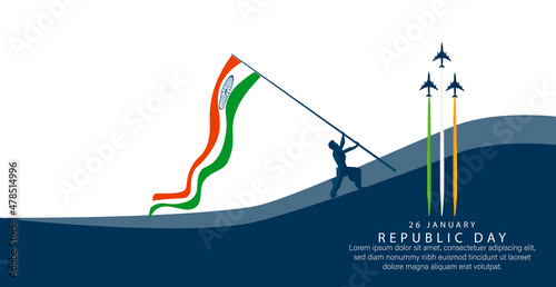 26 January-Happy Republic Day of India celebration.