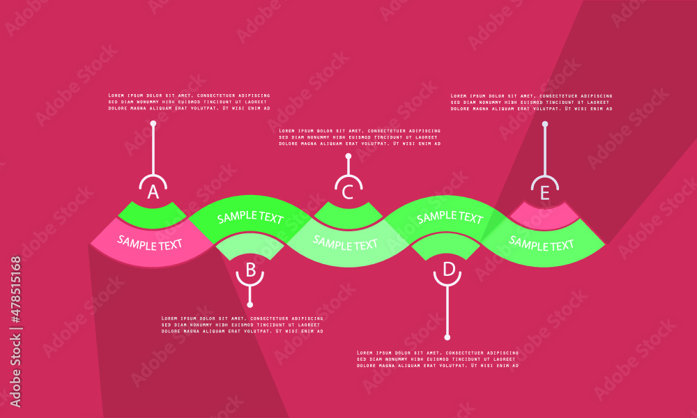Naklejka premium Minimal style infographic template.eps
