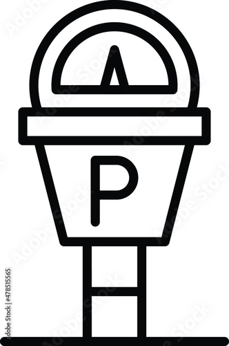 Parking Meter Icon Style