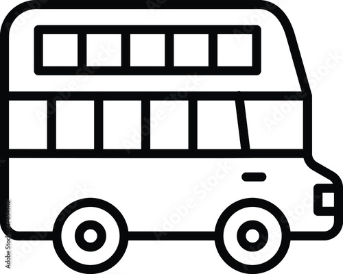 Double Decker Icon Style