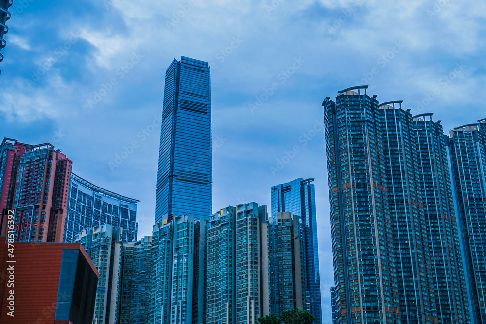 Fototapeta premium 香港の街並み