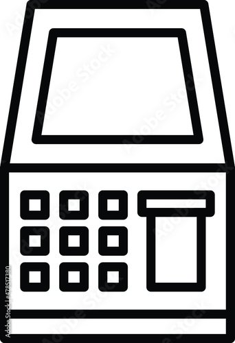 Atm Machine Icon Style