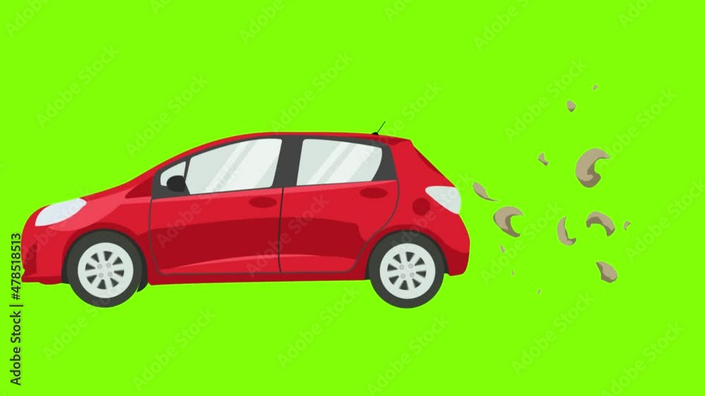 Green Screen Car Animation 4k Green Screen Car Animation 4k