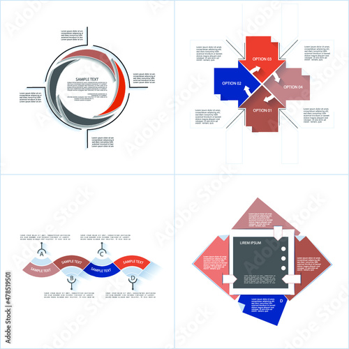 Infographic elements for annual reports