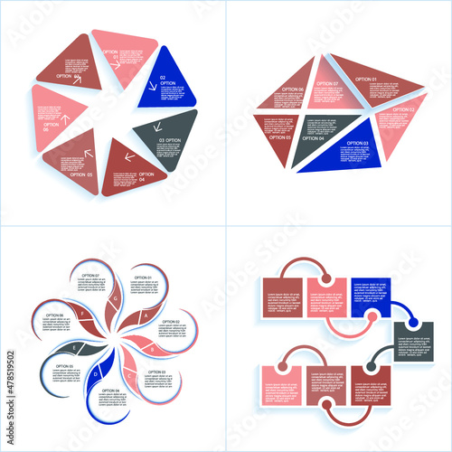 Infographic elements for annual reports