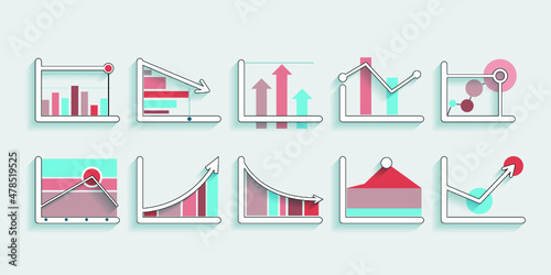 Infographic elements for annual reports