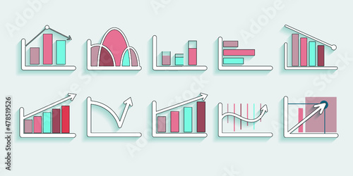 Infographic elements for annual reports