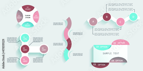 Infographic elements for annual reports