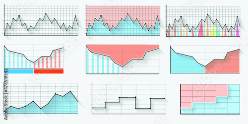 Infographic elements for annual reports