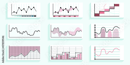 Infographic elements for annual reports