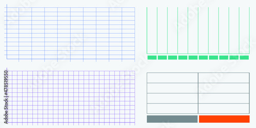 Infographic elements for annual reports