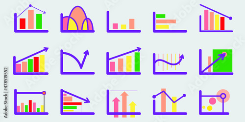 Infographic elements for annual reports