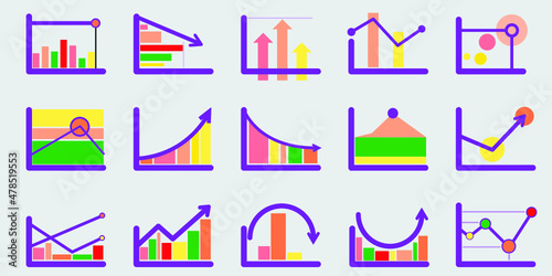 Infographic elements for annual reports