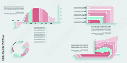 Infographic elements for annual reports