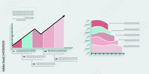 Infographic elements for annual reports