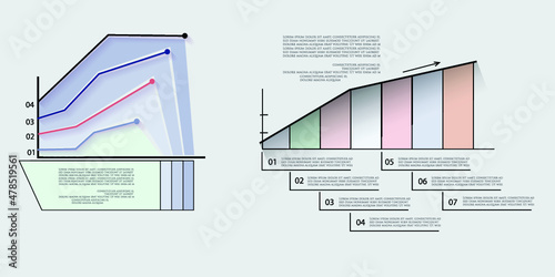 Infographic elements for annual reports
