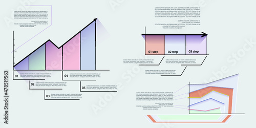 Infographic elements for annual reports