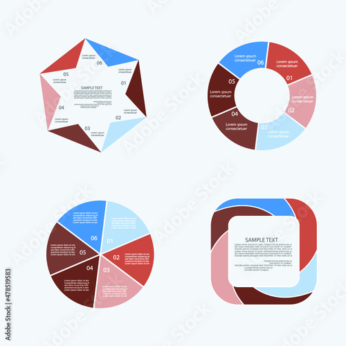 Infographic elements for annual reports
