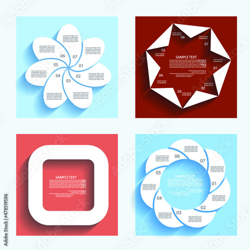 Infographic elements for annual reports